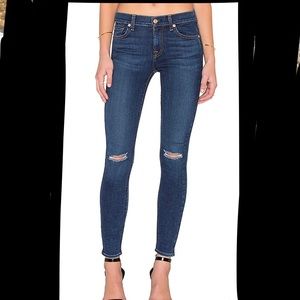 7 for all mankind the ankle distressed skinny jean